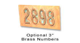 Optional Brass Numbers (Mail Slots)